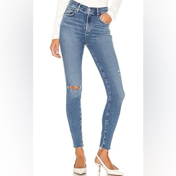 Agolde Denim - Agolde Sophie Distressed High Rise Ankle Skinny in Pentacle Size 28
